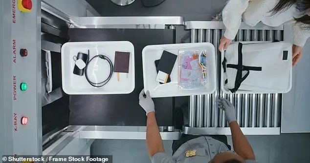 TSA also encouraged passengers traveling with gifts this holiday season to use gift bags which they can easily open or gift boxes with lids they can remove stock image