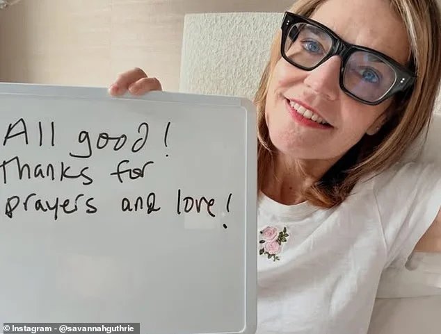 Savannah Guthrie is recovering after undergoing surgery on her vocal cords